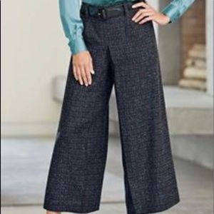 Pendleton Virgin Wool Silk Wide Leg Culottes 10